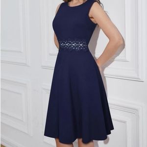 A-line sleeveless cocktail party dress